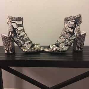 Snake print sandal